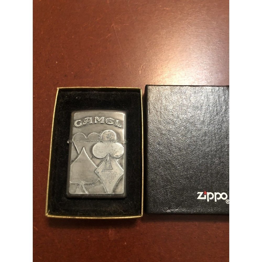 Camel Zippo 4 Aces Lighter  1996 Joe Camel VTG